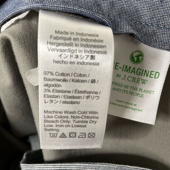 J.CREW Pants Mens 33 x 29 Gray 770 Straight Fit Chinos Stretch AR886 - Picture 10 of 12